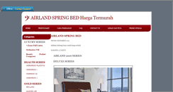 Desktop Screenshot of airlandspringbed.com