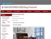 Tablet Screenshot of airlandspringbed.com